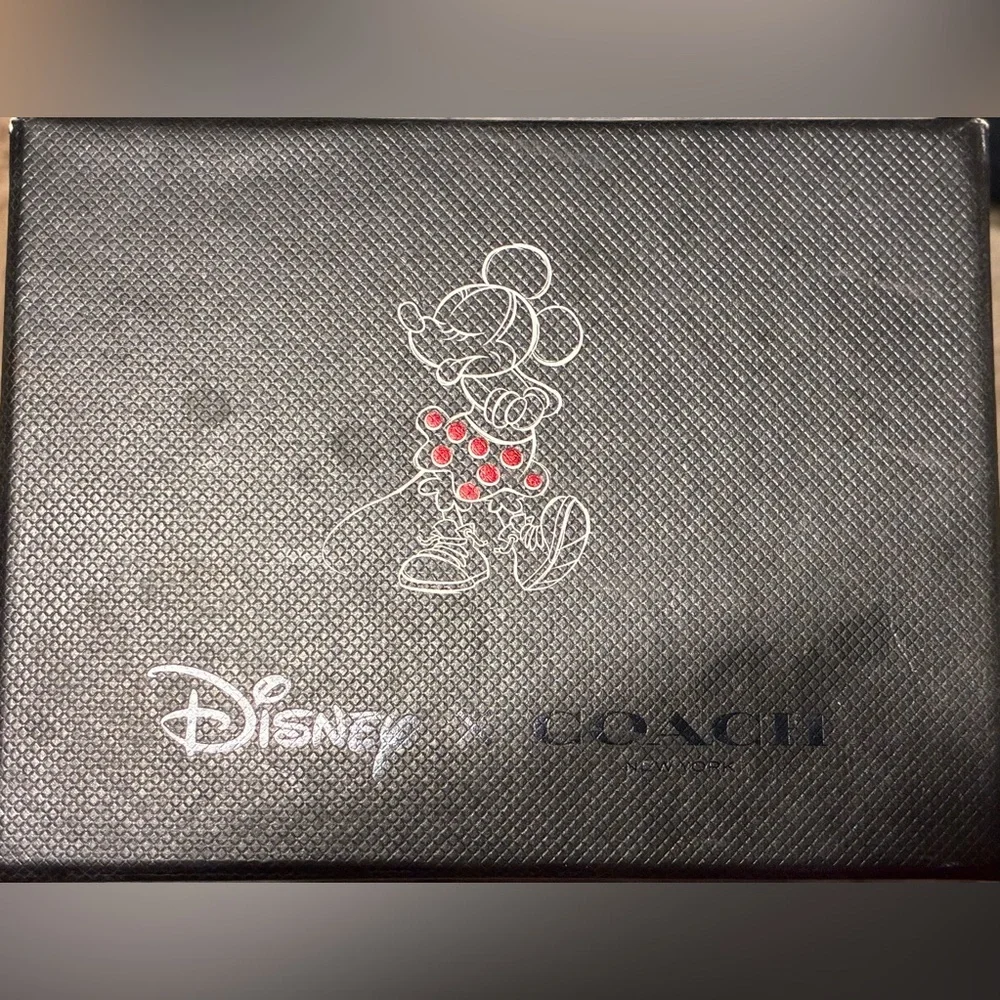 COACH DISNEY Supple Leather Minnie Mouse Bag Purse Charm Keychain NEW NIB NWT - Picture 13 of 14